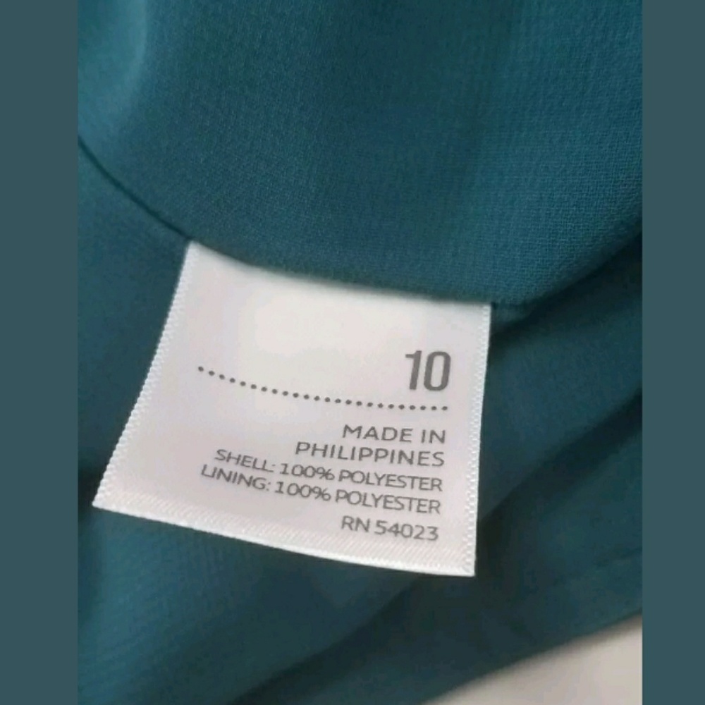 Old Navy Skirt Size 10 100% Polyester Turquoise  - Picture 5 of 5